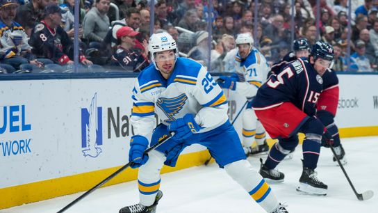 Jordan Kyrou Undergoes Minor Knee Procedure, Expected Ready for Camp (sports). Photo by Aaron Doster-Imagn Images