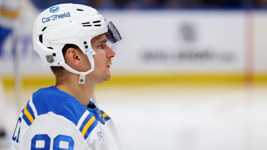 Do the Blues Need to Recalibrate What to Expect from Buchnevich? (St Louis Blues). Photo by Timothy T. Ludwig-Imagn Images