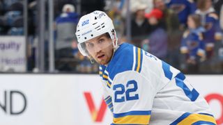 Thomas and Holloway Chasing Bronze; Suter Eyes Historic Gold at 2026 World Championship (St Louis Blues). Photo by Rob Gray-Imagn Images