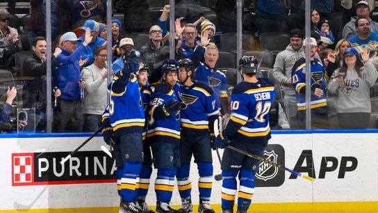 St. Louis Blues February 2025 Top Performers taken St. Louis, MO (St Louis Blues)