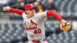 Cardinals recall RHP Hunter Dobbins -- Here's what we know about his potential role (St Louis Cardinals). Photo by Charles LeClaire-Imagn Images
