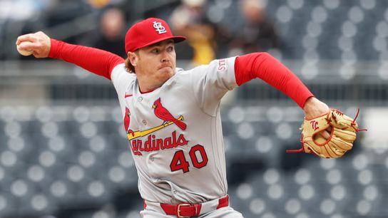 Cardinals recall RHP Hunter Dobbins -- Here's what we know about his potential role (St Louis Cardinals). Photo by Charles LeClaire-Imagn Images