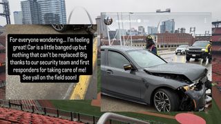 Cardinals shortstop Masyn Winn posts encouraging Instagram update after car accident (St Louis Cardinals). Photo by Masyn Winn (Instagram)