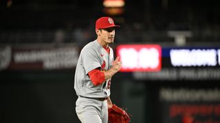 Cardinals closer Riley O'Brien may be mild-mannered off the field — but on it, he's a killer (St Louis Cardinals). Photo by Rafael Suanes-Imagn Images