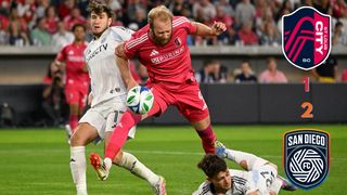 St. Louis CITY SC Fall To San Diego FC at Home, 1-2 (St Louis CITY SC). Photo by Joe Puetz-Imagn Images